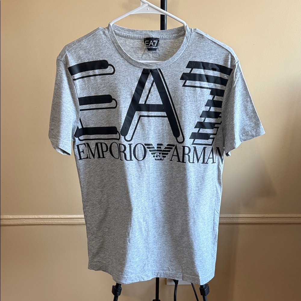 Emporio Armani Light Gray Short Sleeve Tee